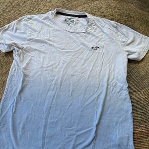 Tee Hollister, size adult XS, 100% cotton, white and blue,